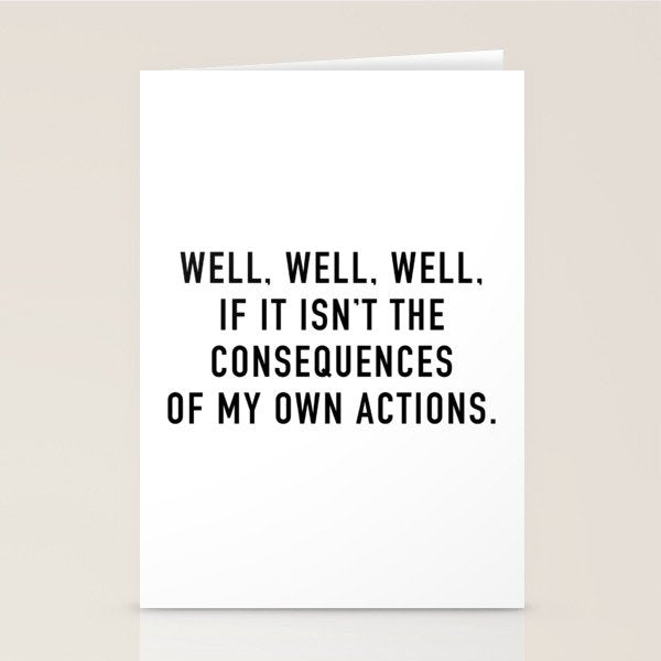 Consequences Stationery Card Gallery Image 2