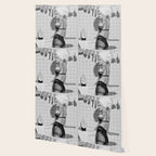 Romans!  Citizens!  Trolls!  Bad boyfriends!  Neo-conservatives we present to you The Birds of Springs humorous blond housewife giving the middle finger (the bird) black and white photograph - photography - photographs by Vitalik Radko Wallpaper Gallery Image 2