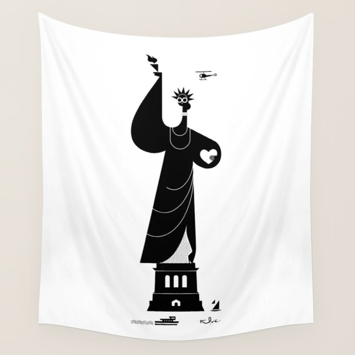 Lady Liberty Wall Tapestry Gallery Image 4
