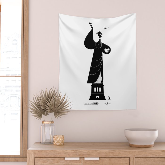 Lady Liberty Wall Tapestry Gallery Image 2