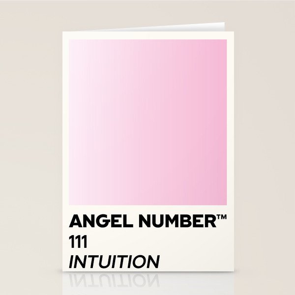 Angel number - 111 - intuition Stationery Card Gallery Image 1