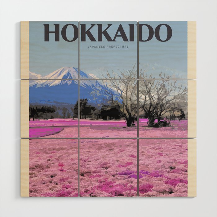 Visit Hokkaido Wood Wall Art Gallery Image 1