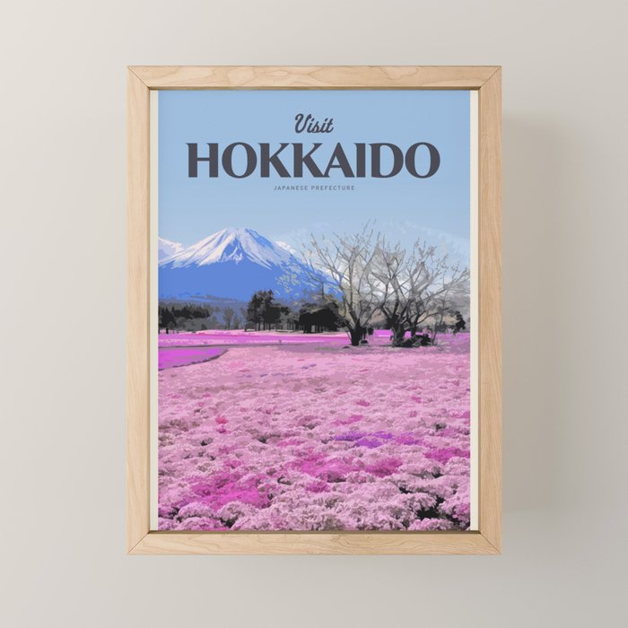 Visit Hokkaido Mini Art Print Gallery Image 1