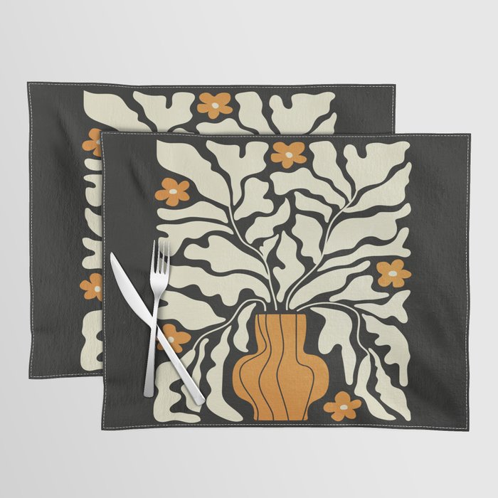 Golden Vase 02 | Summer Bloom: Matisse Night Edition Placemat Gallery Image 1