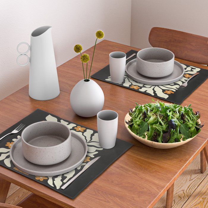 Golden Vase 02 | Summer Bloom: Matisse Night Edition Placemat Gallery Image 2