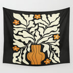 Golden Vase 02 | Summer Bloom: Matisse Night Edition Wall Tapestry Gallery Image 4