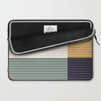 Color Block Line Abstract LXX Retro Boho Laptop Sleeve Gallery Image 2