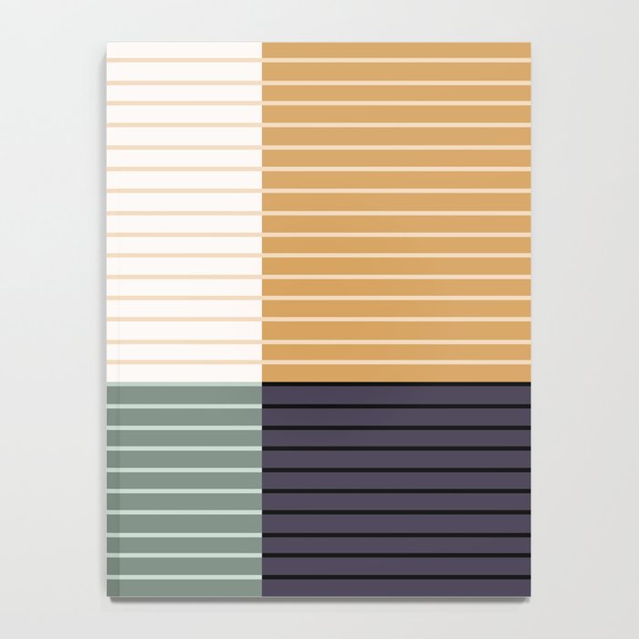 Color Block Line Abstract LXX Retro Boho Notebook Gallery Image 4