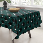 Art Deco Shell Print Tablecloth Gallery Image 3