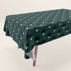 Art Deco Shell Print Tablecloth Gallery Image 1