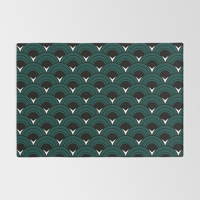 Art Deco Shell Print Rug Gallery Image 2