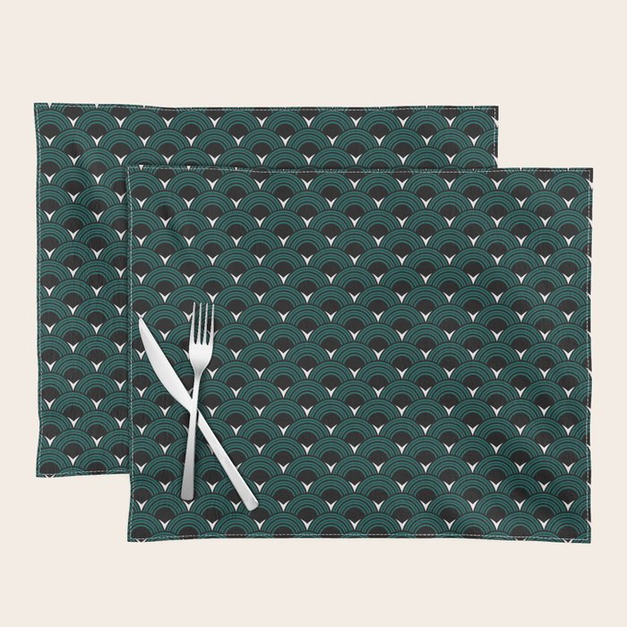 Art Deco Shell Print Placemat Gallery Image 1