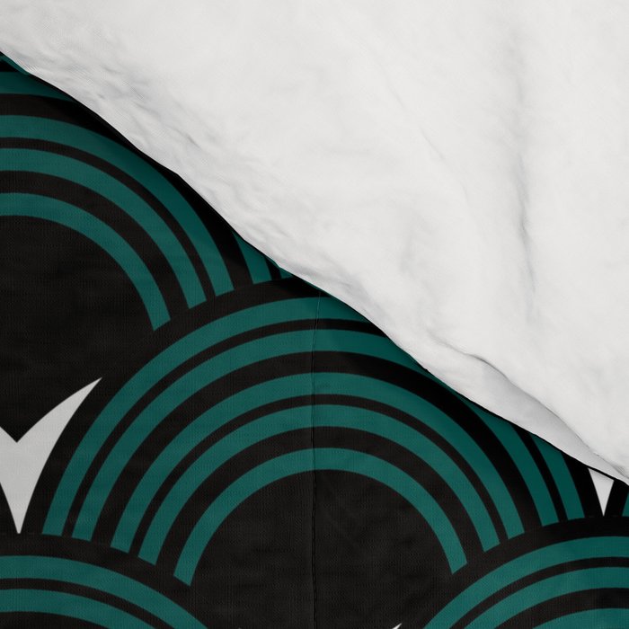 Art Deco Shell Print Comforter Gallery Image 4