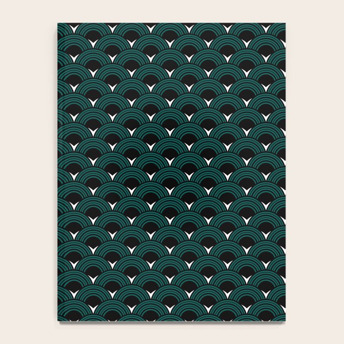 Art Deco Shell Print Notebook Gallery Image 4