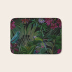 Moody Midnight Jungle Lush Tropical Paradise Bath Mat Gallery Image 1