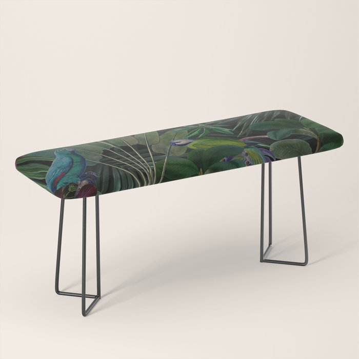 Moody Midnight Jungle Lush Tropical Paradise Bench Gallery Image 1