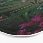 Moody Midnight Jungle Lush Tropical Paradise Bath Mat Gallery Image 3