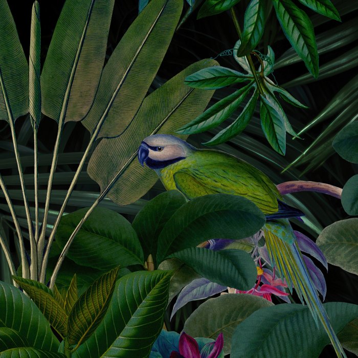 Moody Midnight Jungle Lush Tropical Paradise Coffee Mug Gallery Image 2
