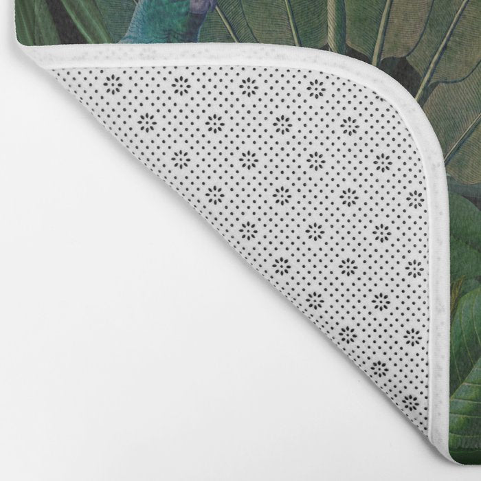 Moody Midnight Jungle Lush Tropical Paradise Bath Mat Gallery Image 2