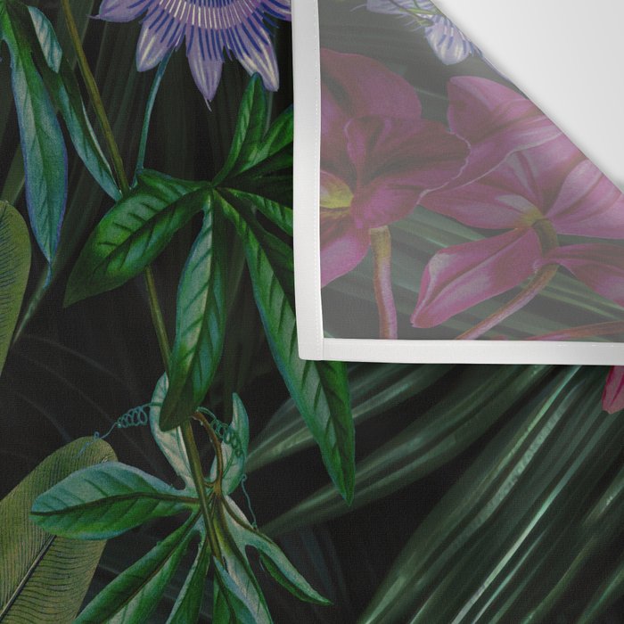 Moody Midnight Jungle Lush Tropical Paradise Wall Tapestry Gallery Image 3