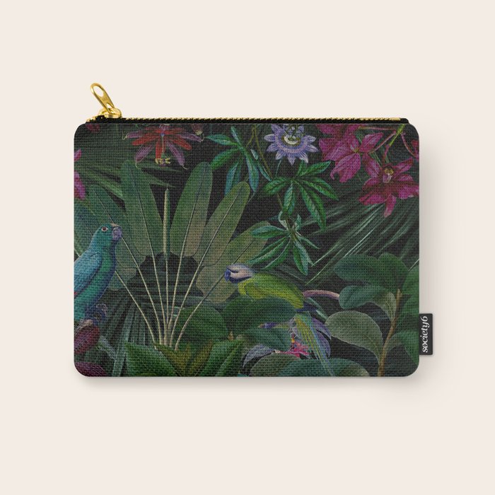 Moody Midnight Jungle Lush Tropical Paradise Carry All Pouch Gallery Image 1