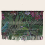 Moody Midnight Jungle Lush Tropical Paradise Wall Hanging Gallery Image 1
