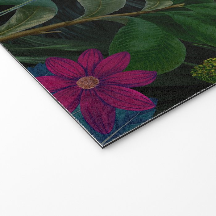Moody Midnight Jungle Lush Tropical Paradise Welcome Mat Gallery Image 2