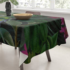 Moody Midnight Jungle Lush Tropical Paradise Tablecloth Gallery Image 3