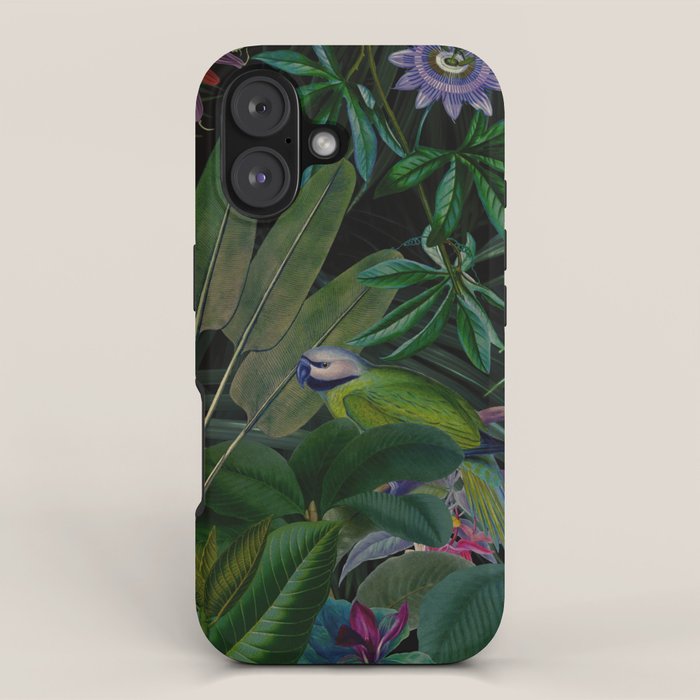 Moody Midnight Jungle Lush Tropical Paradise iPhone Case Gallery Image 1