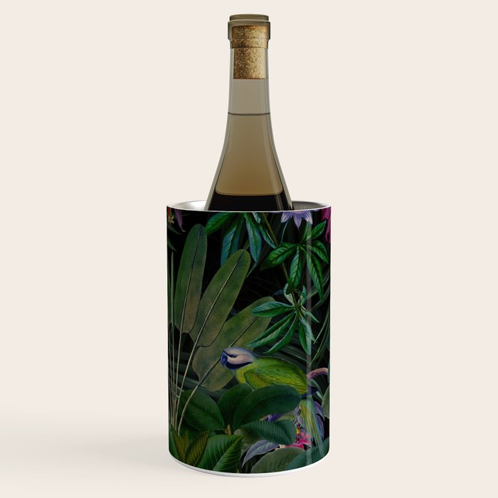 Moody Midnight Jungle Lush Tropical Paradise Wine Chiller Gallery Image 1