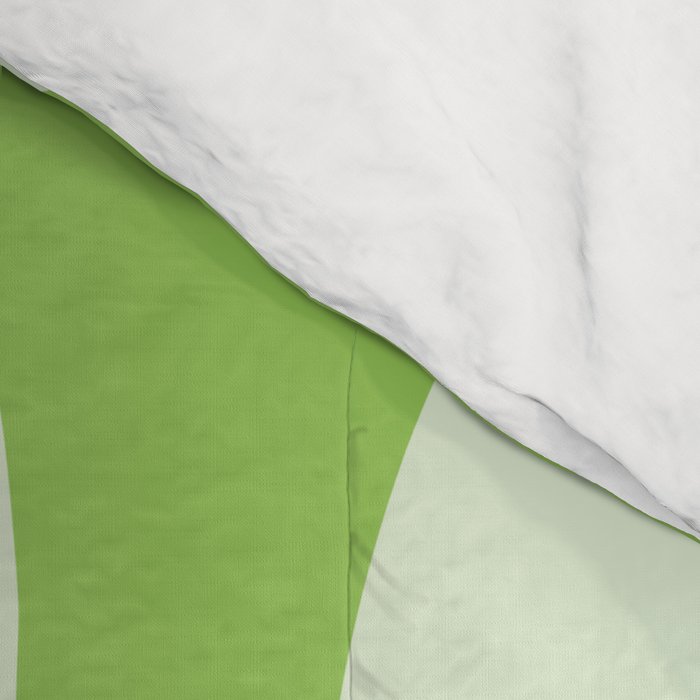 Modern Retro Liquid Swirl Abstract in Light Lime Green Comforter Gallery Image 4