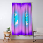 Cool To Be Kind - Gradient Typography Window Curtain Gallery Image 5
