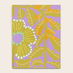 Fern leaves and flower purple Notebook Gallery Image 4
