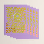 Fern leaves and flower purple Wrapping Paper Gallery Image 3
