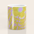 Fern leaves and flower purple Coffee Mug Gallery Image 4