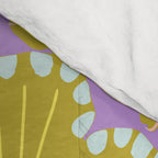Fern leaves and flower purple Comforter Gallery Image 4