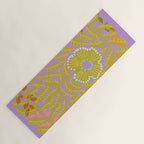 Fern leaves and flower purple Yoga Mat Gallery Image 1