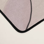 Nuanced echoing circles tell a story in a painterly way with soft muted hues Desk Mat Gallery Image 4
