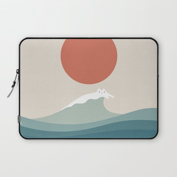 Cat Landscape 157 Laptop Sleeve Gallery Image 1