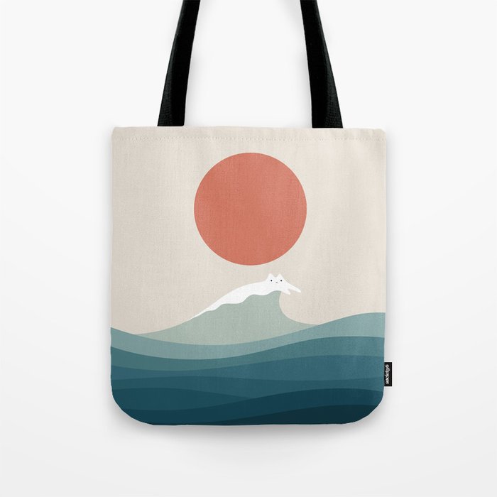 Cat Landscape 157 Tote Bag Gallery Image 1