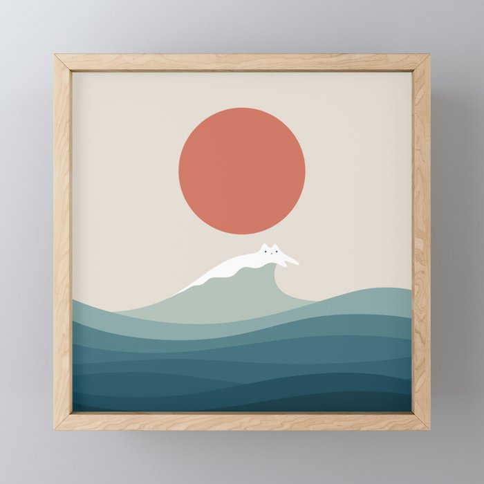 Cat Landscape 157 Mini Art Print Gallery Image 1