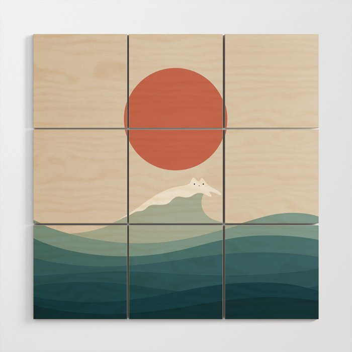 Cat Landscape 157 Wood Wall Art Gallery Image 1