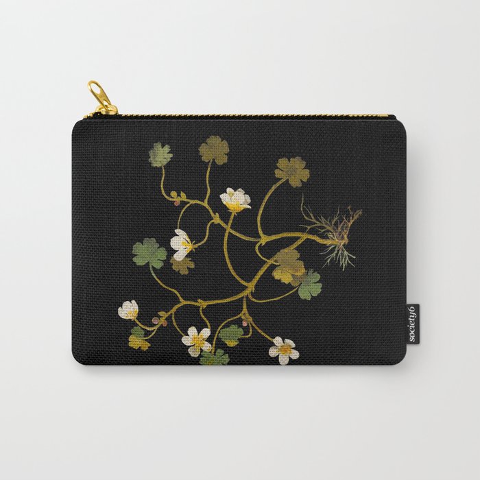Ranunculus Aquaticus (Polyandria Polygynia) by Mary Delany Paper Collage Floral Flower Botanical Paper Mosaic Vintage Scientific Plant Anatomy Carry All Pouch Gallery Image 1
