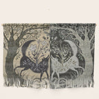 Two Wolves Meeting Wall Hanging Gallery Image 1