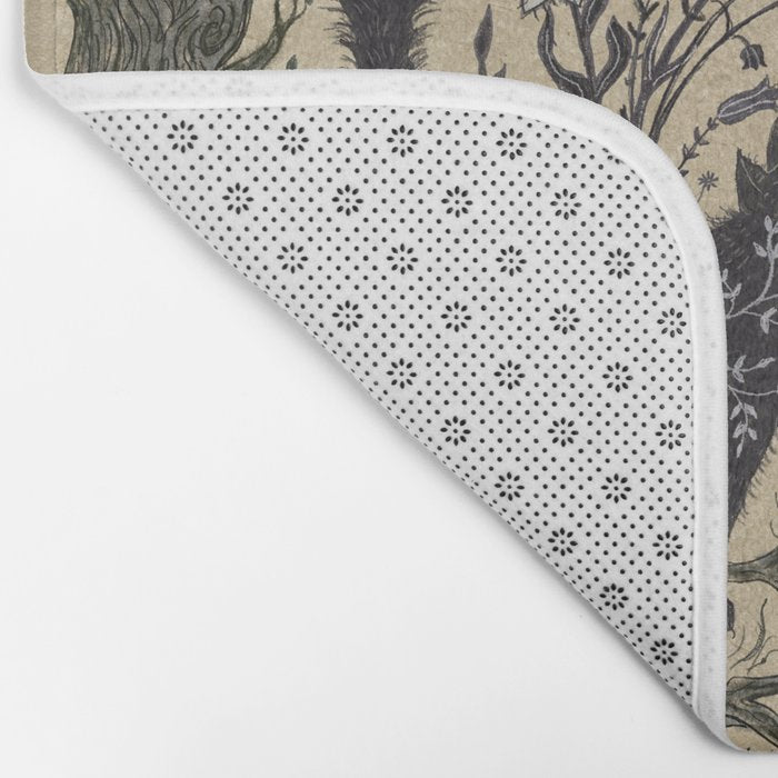 Two Wolves Meeting Bath Mat Gallery Image 2