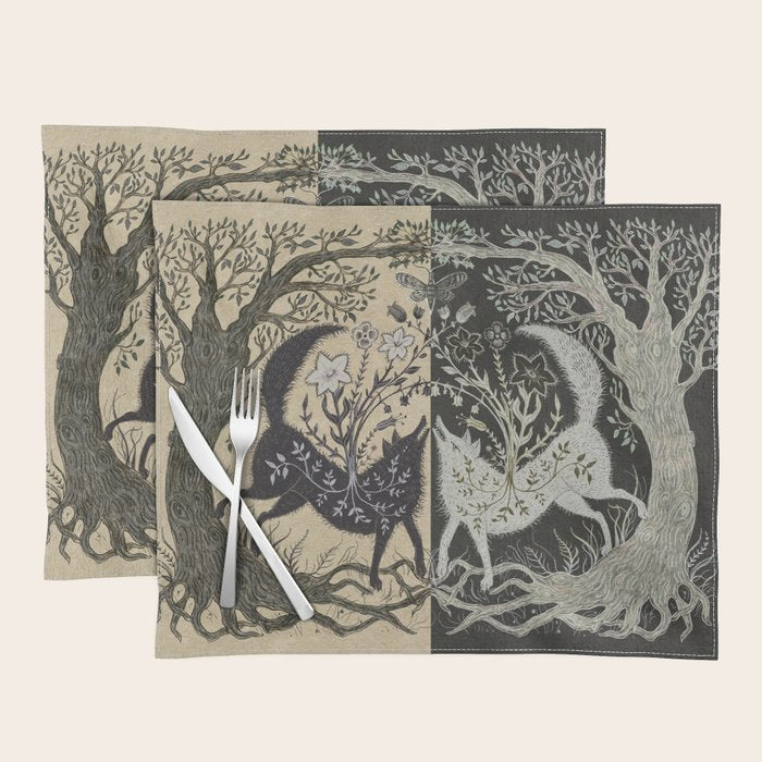 Two Wolves Meeting Placemat Gallery Image 1