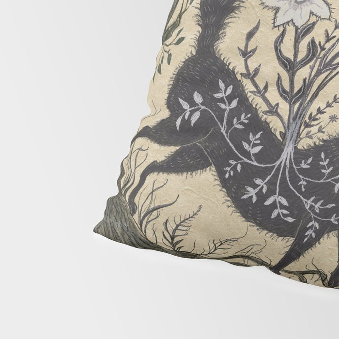 Two Wolves Meeting Pillow Sham Gallery Image 4