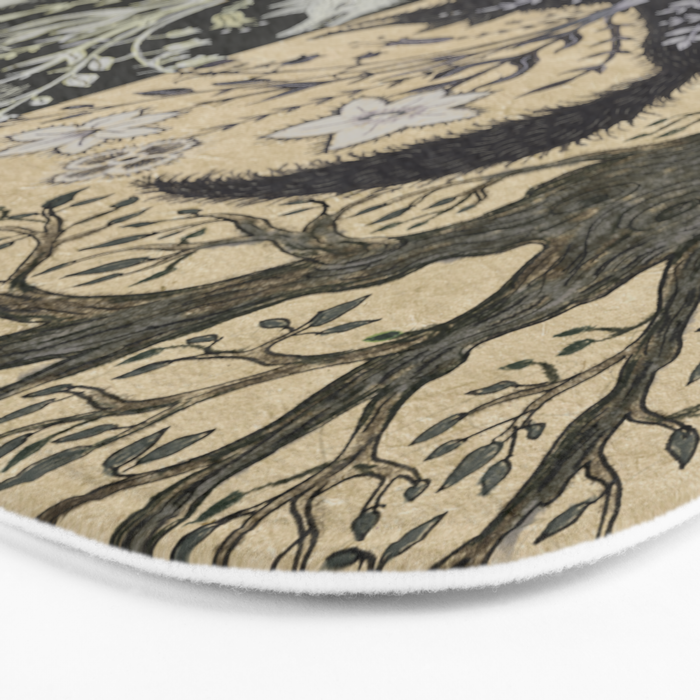 Two Wolves Meeting Bath Mat Gallery Image 3