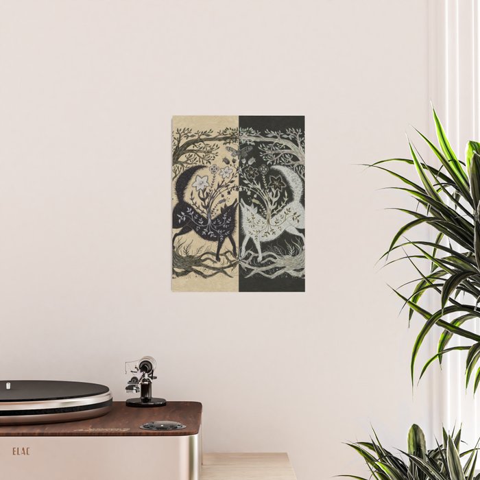 Two Wolves Meeting Poster Gallery Image 2