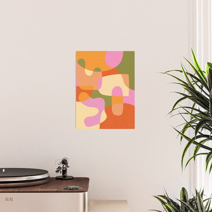 Bright Color Block Shapes Poster Gallery Image 2